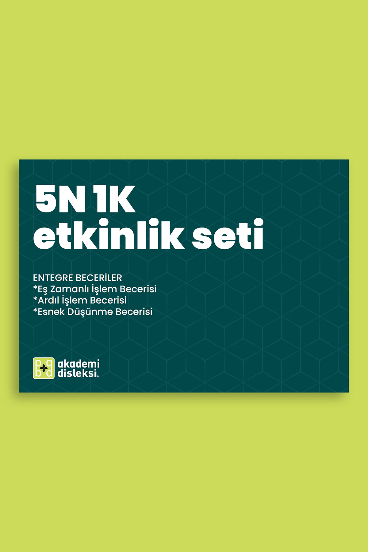 5N1K Etkinlik Seti (37 syf oluşmaktadır)