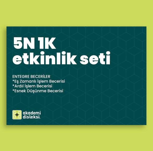 5N1K Etkinlik Seti (37 syf oluşmaktadır)