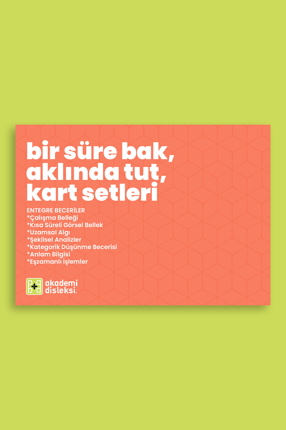 Bir Süre Bak Aklında Tut Kart Seti (17 syf oluşmaktadır)